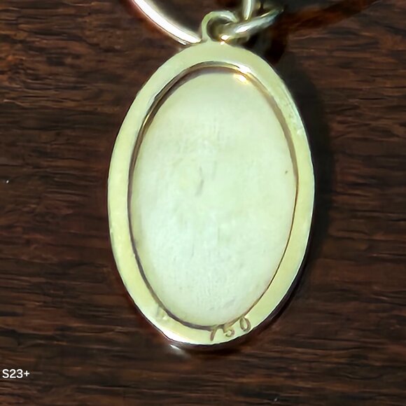 RARE MONICA RICH KOSANN FLORAL SCROLL OVAL 18K CHARM LOCKET PENDANT BRACELET - Picture 3 of 16